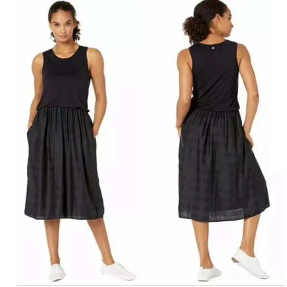 prAna Perry Sleeveless Blouson Midi Dress Women's Size M - Picture 4 of 11